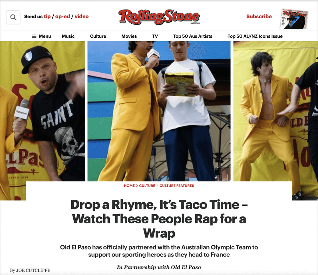 Go-Jo and Aussie champion beatboxer Joel Turner at promotional event with Old El Paso