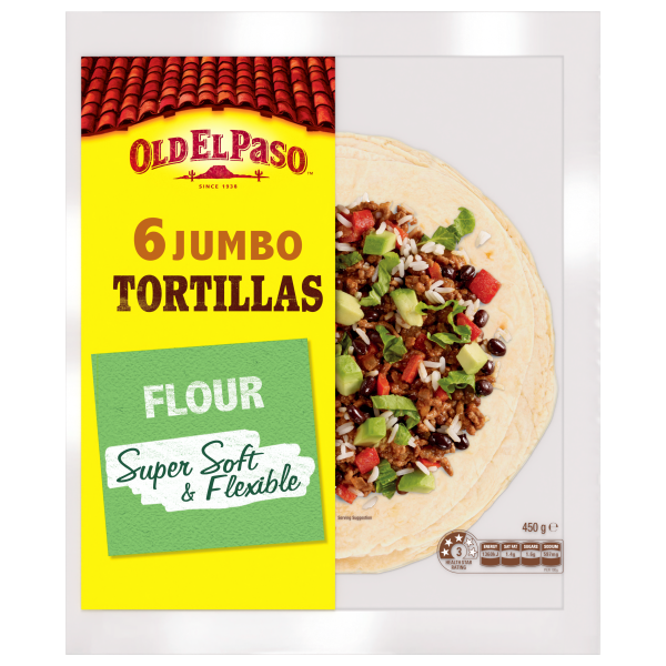 6 Jumbo Tortillas